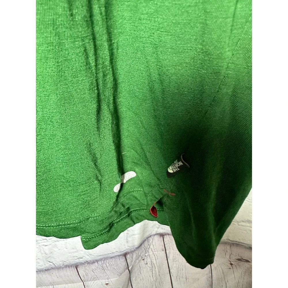 The North Face Green short Sleeve Shirt Outdoor Casual Hiking XL/TG